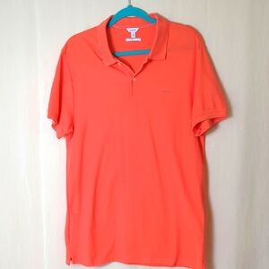 Calvin Klein Polo Shirt XL Orange